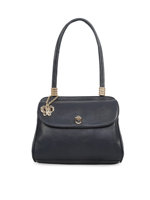 

Butterflies Navy Blue Solid Shoulder Bag