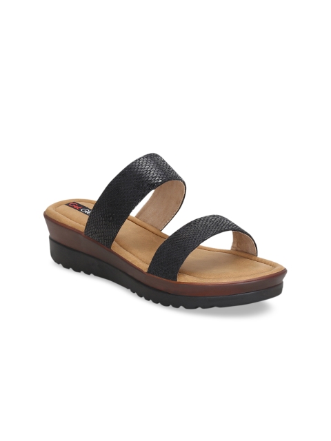 

Get Glamr Women Black Solid Sandals