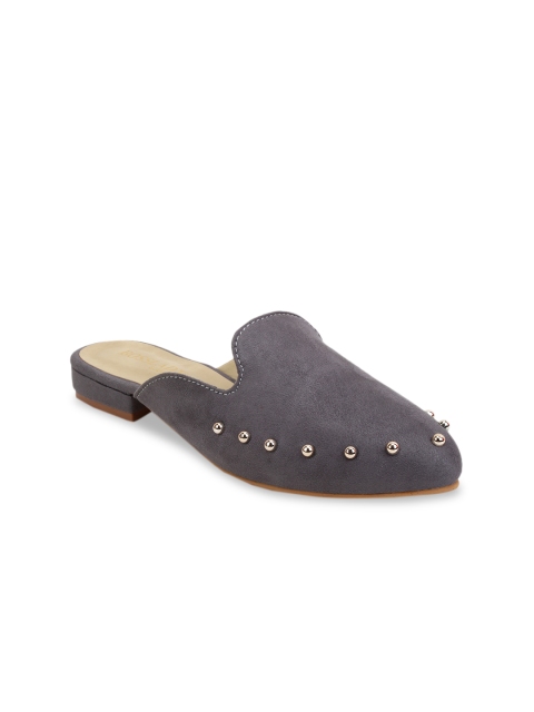 

SCENTRA Women Grey Embellished Mules