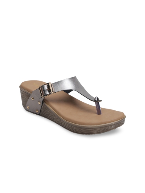 

VALIOSAA Women Grey Solid Heels