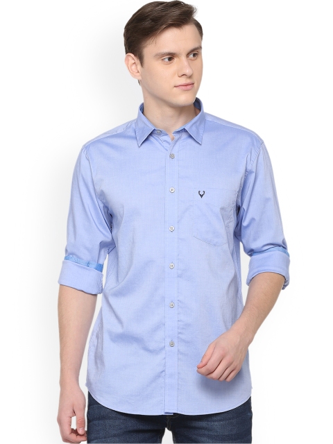 

Allen Solly Men Blue Slim Fit Solid Casual Shirt