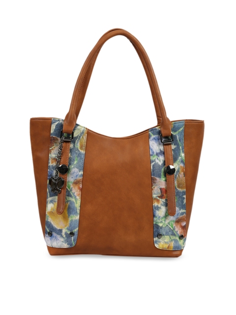 Butterflies Tan Brown Solid Shoulder Bag