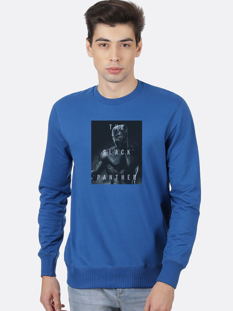 

Free Authority Men Black Panther Print Sweatshirt, Blue