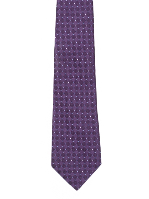 

Tossido Purple Woven Design Broad Tie