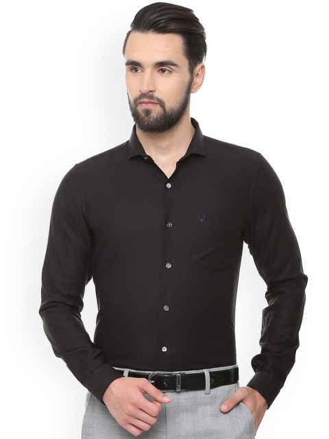

Allen Solly Men Black Slim Fit Solid Formal Shirt