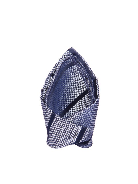 

Tossido Men Grey Striped Woven Pocket Square