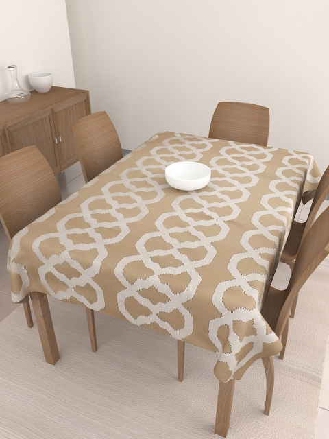 

S9home by Seasons Beige Printed Rectangle Table Cover