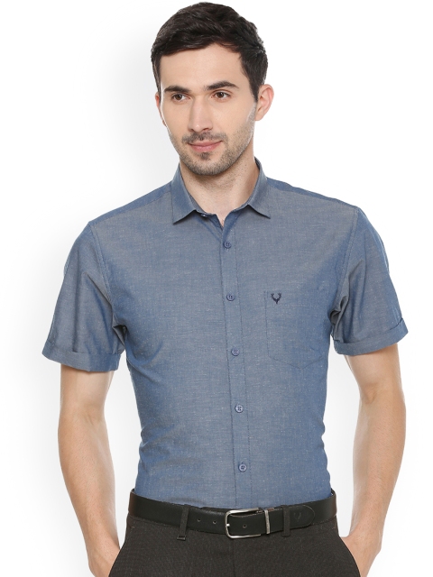 

Allen Solly Men Blue Slim Fit Self Design Formal Shirt