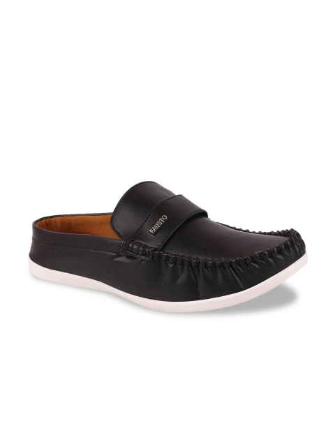 

FAUSTO Men Black Solid Loafers