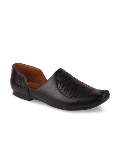 

FAUSTO Men Black Mojaris
