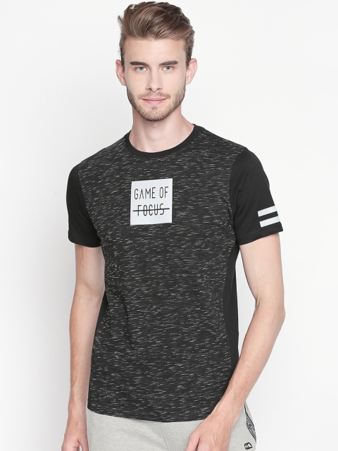 

Ajile by Pantaloons Men Black Printed Round Neck T-shirt