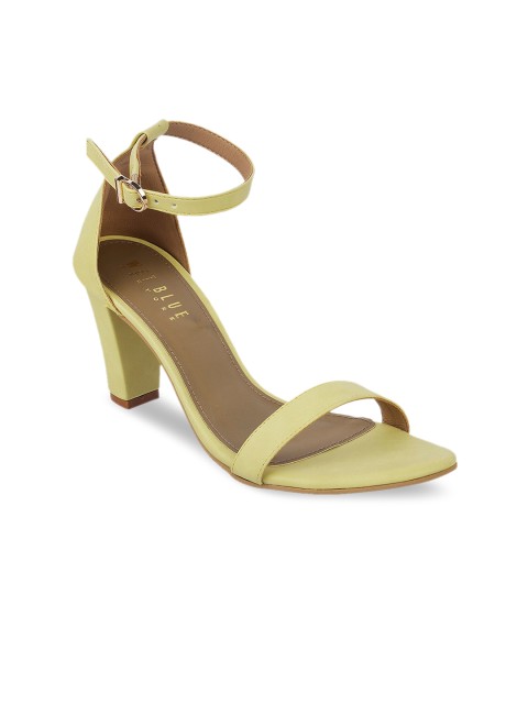 

Wet Blue Women Yellow Solid Sandals
