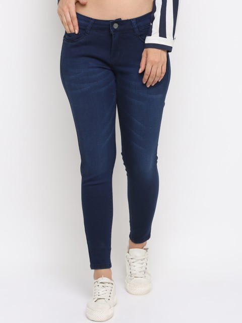 

ZHEIA Women Blue Skinny Fit Mid-Rise Clean Look Jeans