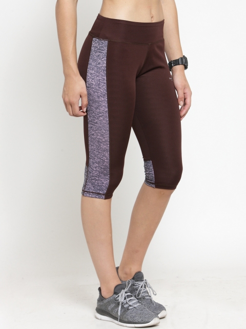 

Boston Club Women Maroon Solid Skinny-Fit Tights