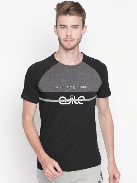 

Ajile by Pantaloons Men Black Printed Round Neck T-shirt