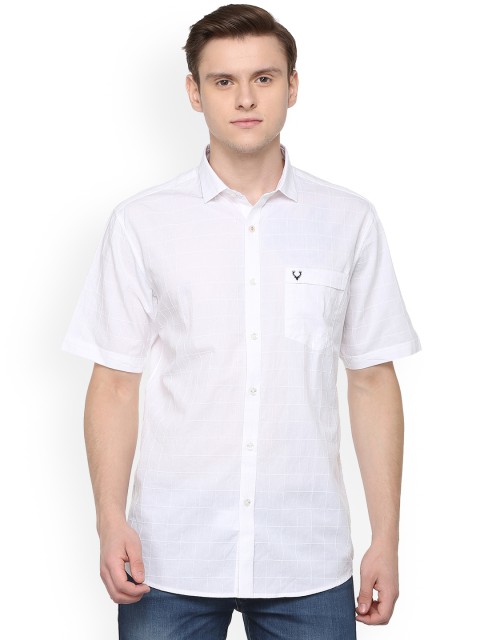 

Allen Solly Men White Regular Fit Solid Casual Shirt