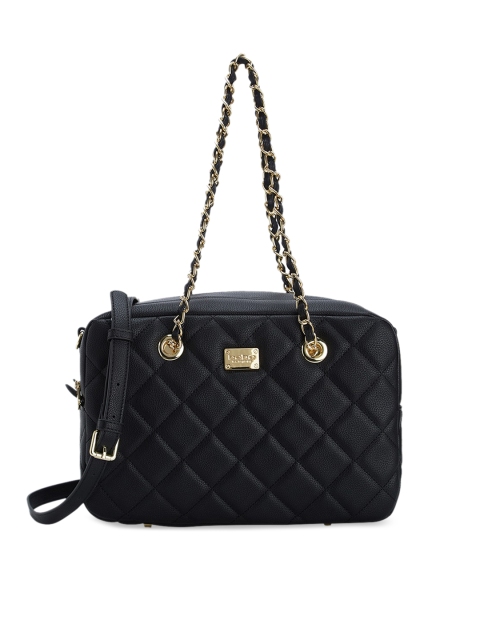 

bebe Black Self Design Shoulder Bag