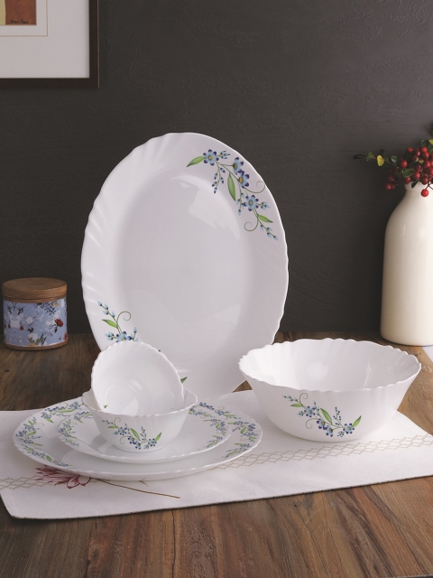 

Cello White 27-Pieces Printed Opalware Dinner Set
