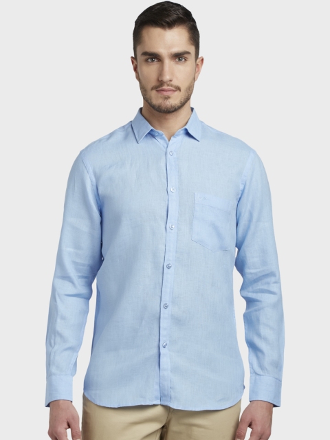 

ColorPlus Men Blue Slim Fit Solid Casual Shirt