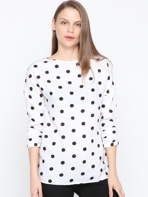 

IDK Women White Printed Top