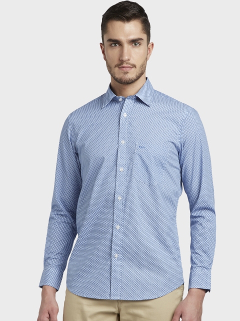 

ColorPlus Men Blue Slim Fit Printed Casual Shirt