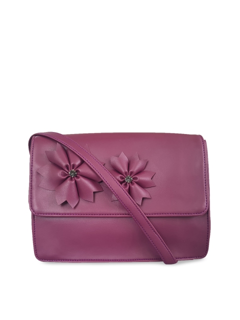 

Toteteca Purple Embellished Sling Bag