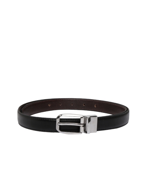 

CRUSSET Women Black & Brown Reversible Textured Belt