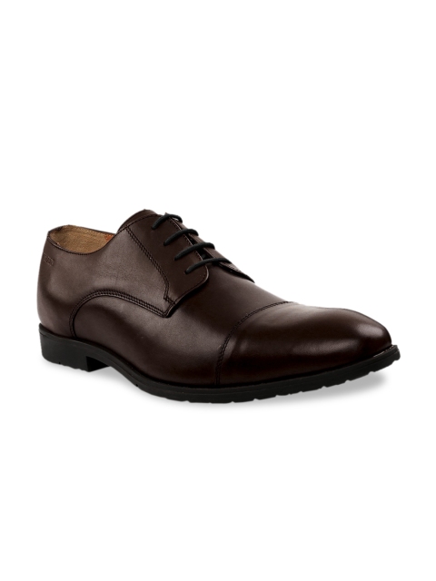 

RAPAWALK Men Brown Standard Width Leather Formal Derbys