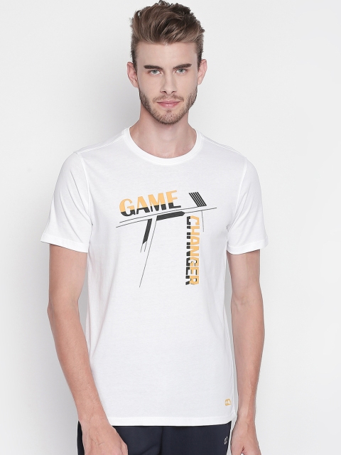 

Ajile by Pantaloons Men White Printed Round Neck T-shirt
