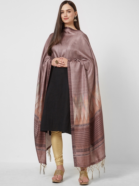 

Saree mall Mauve Printed Dupatta