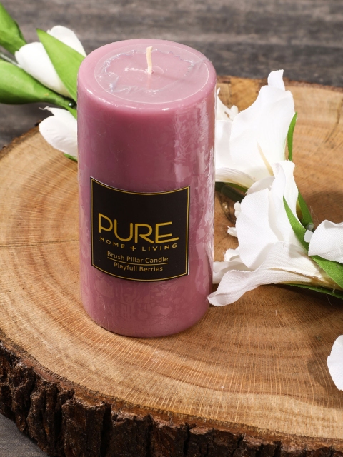 

Pure Home and Living Set of 2 Pink Large Pillar Candles