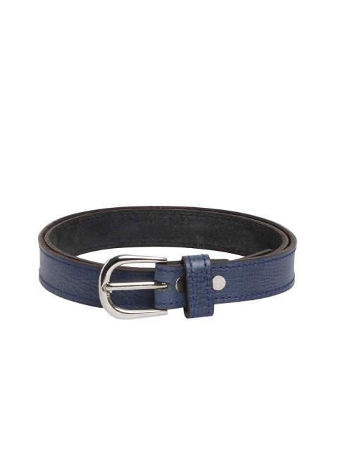 

CRUSSET Women Blue Leather Solid Belt