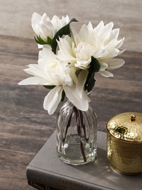 

Pure Home and Living White & Transparent Artificial Plant with Pot