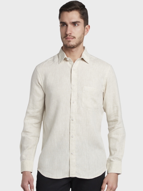 

ColorPlus Men Brown Slim Fit Solid Casual Shirt
