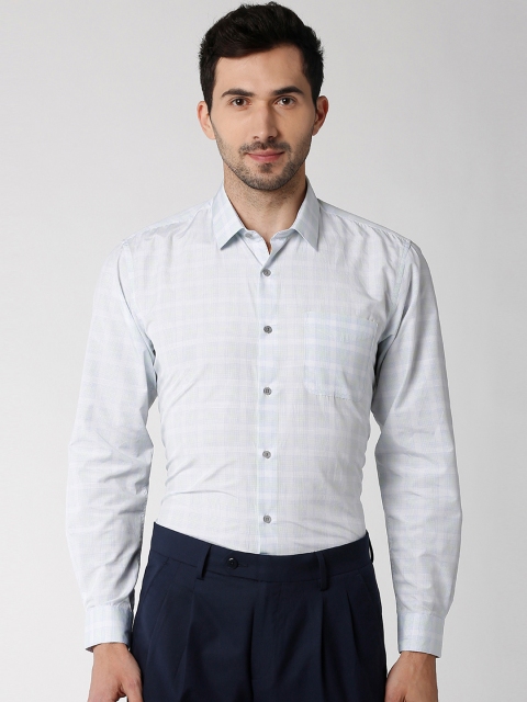 

Peter England Men Blue Regular Fit Printed Formal Shirt