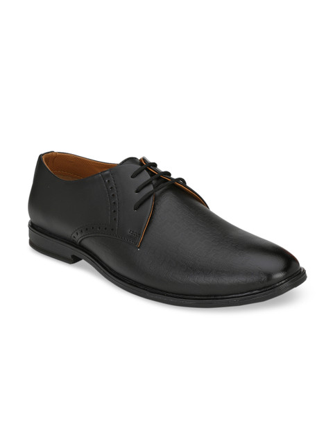 

Ferraiolo Men Black Solid Formal Derbys