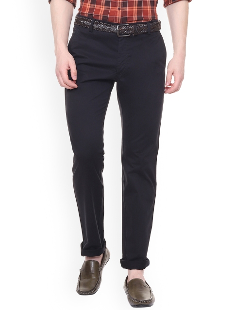 

Allen Solly Men Blue Regular Fit Solid Regular Trousers