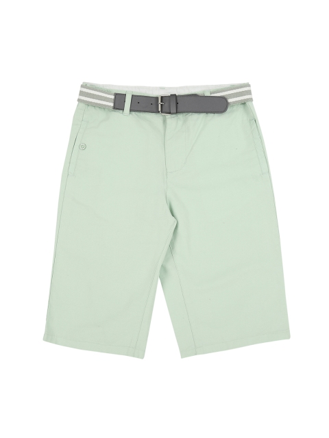 

Pantaloons Junior Boys Green Solid Regular Fit Regular Shorts