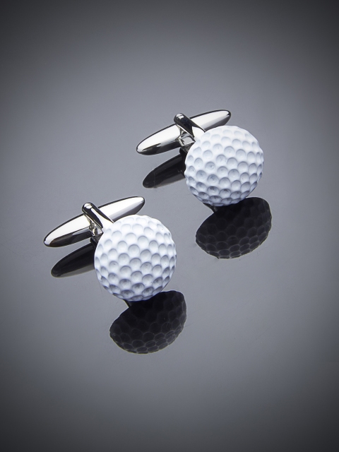 

shaze Silver-Plated White Quirky Cufflinks