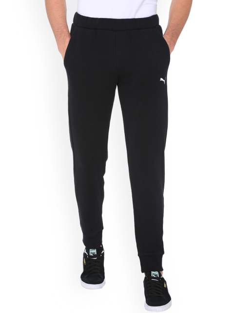 

Puma Men Black Solid Straight-Fit ESS Sweat Pants Joggers