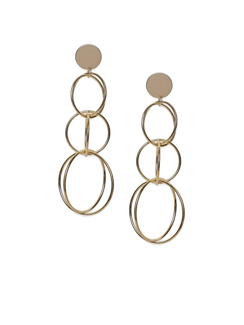 

Kazo Gold-Toned Circular Drop Earrings