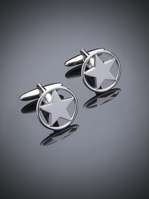 

shaze Silver-Plated Quirky Cufflinks