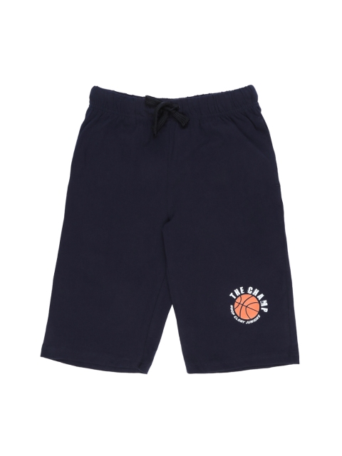 

Pantaloons Junior Boys Navy Blue Solid Regular Fit Sports Shorts