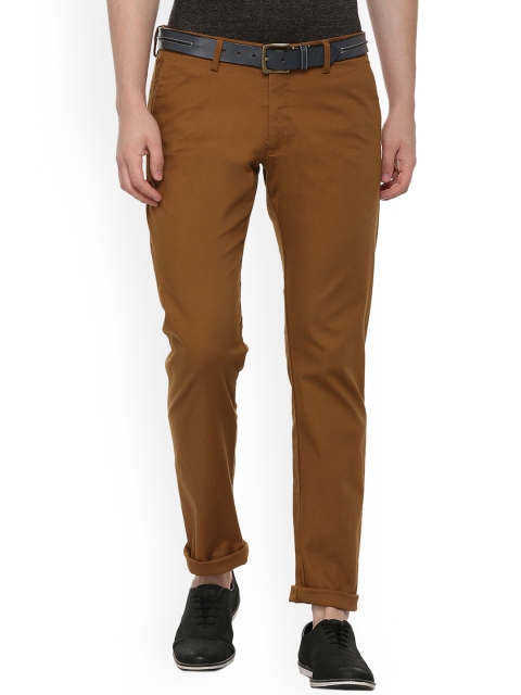

Allen Solly Men Brown Slim Fit Solid Regular Trousers