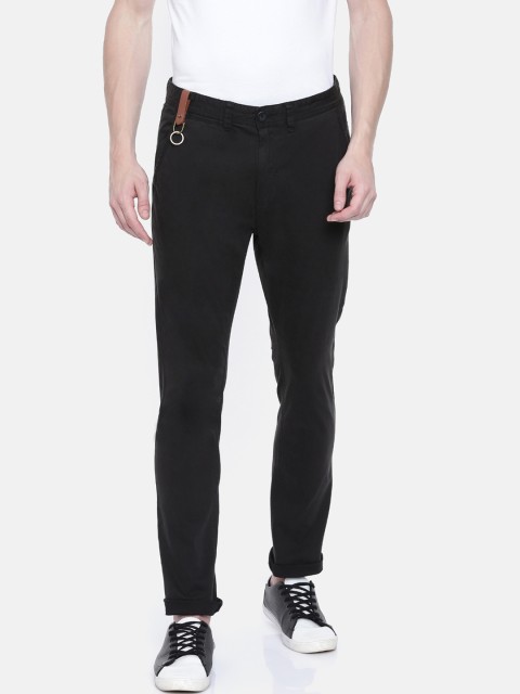 

Breakbounce Men Black Skinny Fit Solid Chinos