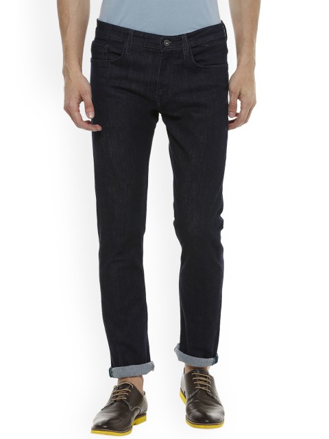 

Solly Jeans Co. Men Navy Blue Slim Fit Mid-Rise Clean Look Stretchable Jeans