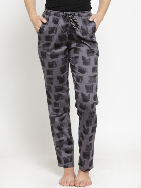 

Claura Women Grey Printed Lounge Pant Lower-30