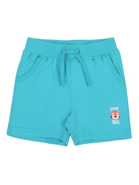 

Pantaloons Baby Boys Blue Solid Regular Fit Regular Shorts