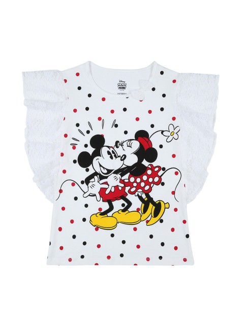 

Pantaloons Junior Girls Red Printed Round Neck T-shirt