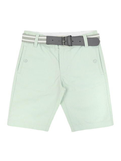 

Pantaloons Junior Boys Green Solid Regular Fit Regular Shorts